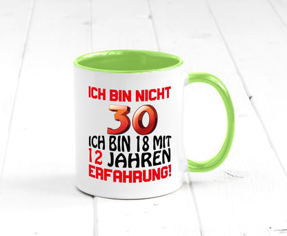 Ich bin nicht 30. lustiger Spruch Geschenk Humor Geschenkidee Tasse