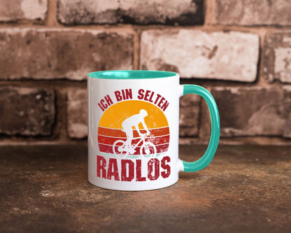Ich bin Selten Radlos | Radfahrer Mountainbike Humor Geschenkidee Tasse