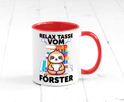Relax Tasse: Förster | Forst Arbeit Geschenk Kollegen Büro lustiger Spruch Tasse