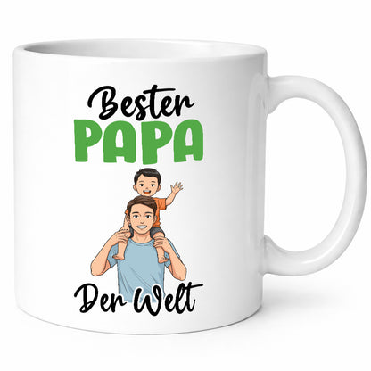 Bester Papa | Vatertag Daddy Familie lustiger Spruch Geschenk Geschenkidee Tasse