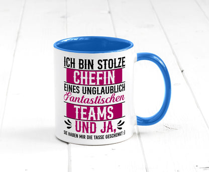 Stolze Chefin | Tolles Team Mitarbeiter lustig Arbeit Kollegen Büro Geschenk