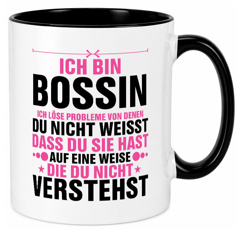Löse Probleme: Bossin | Führungskraft Vorgesetzte lustig Humor Geschenkidee