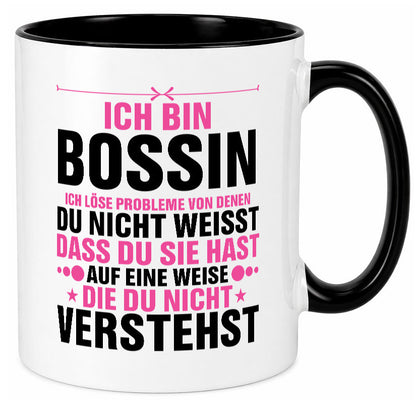 Löse Probleme: Bossin | Führungskraft Vorgesetzte lustig Humor Geschenkidee