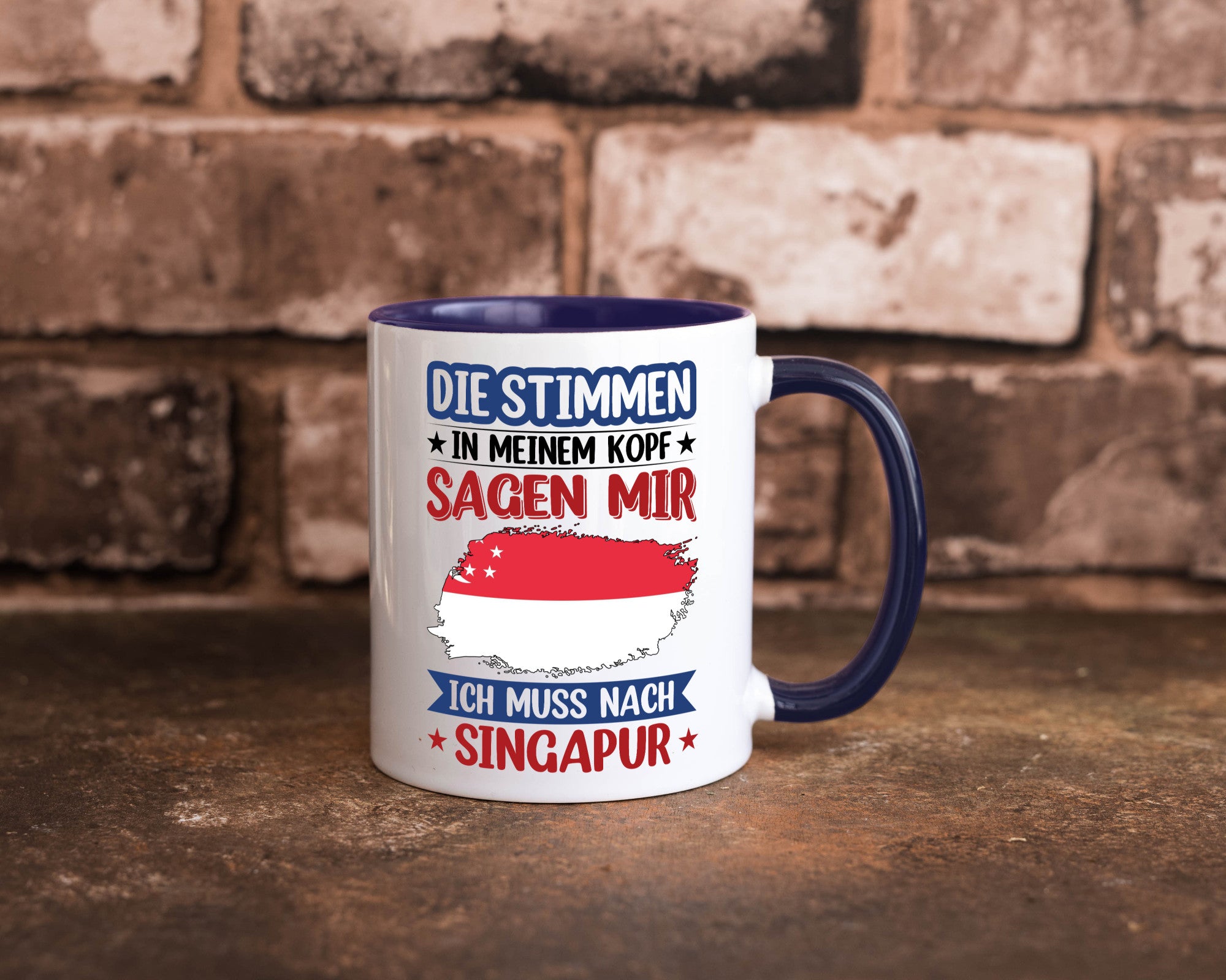 Singapur | Urlaub Stimmen in meinem Kopf Traumland v2 lustiger Spruch Geschenk