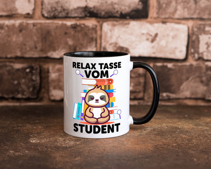 Relax Tasse: Student | Universität Uni Studium lustiger Spruch Geschenk Humor