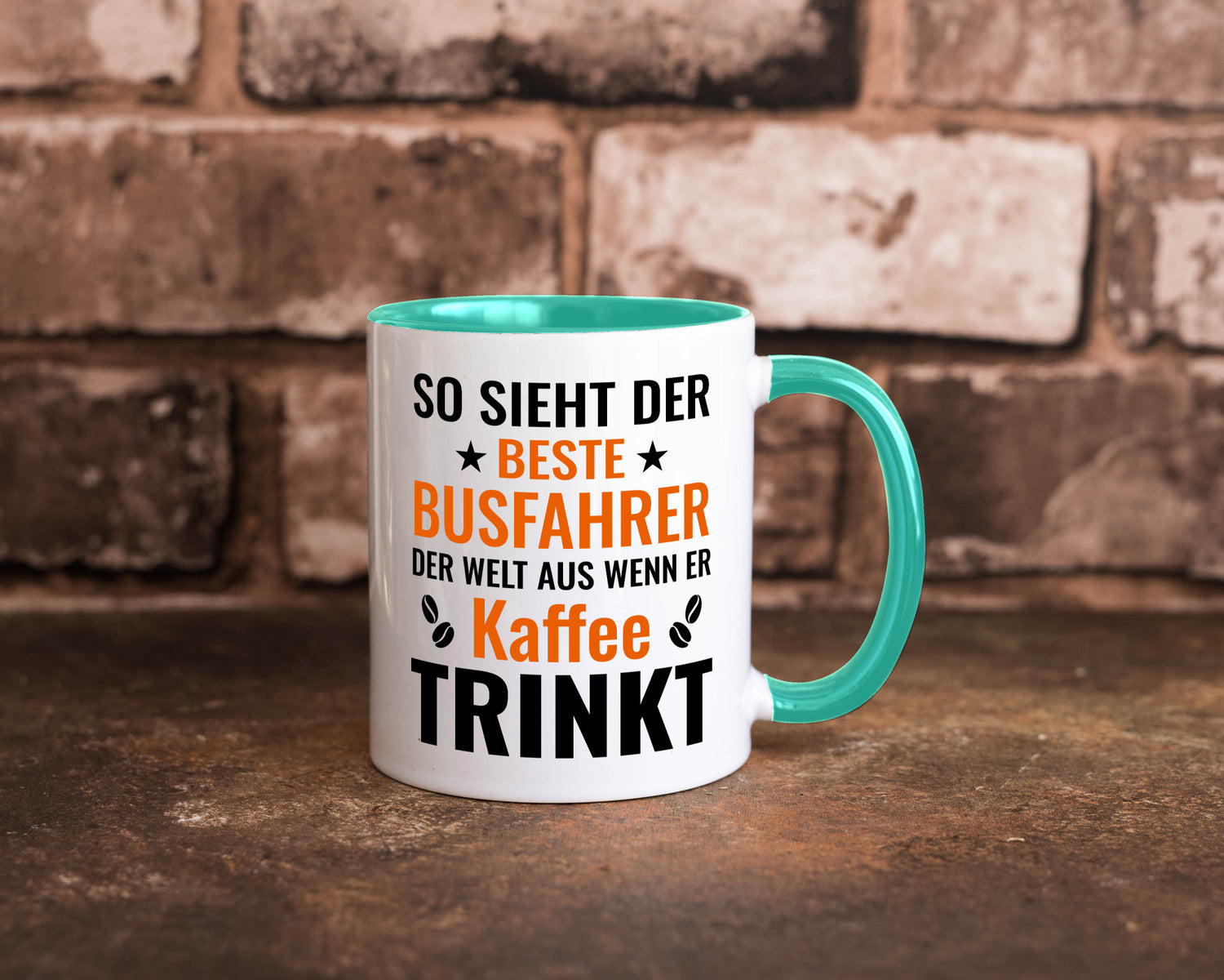 Kaffee trinkt: Busfahrer | Berufsfahrer Fahrer Geschenk Arbeit Kollegen Büro