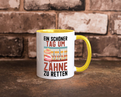 Ein schöner Tag um zähne zu retten | Zahnarzt Geschenk Humor Geschenkidee