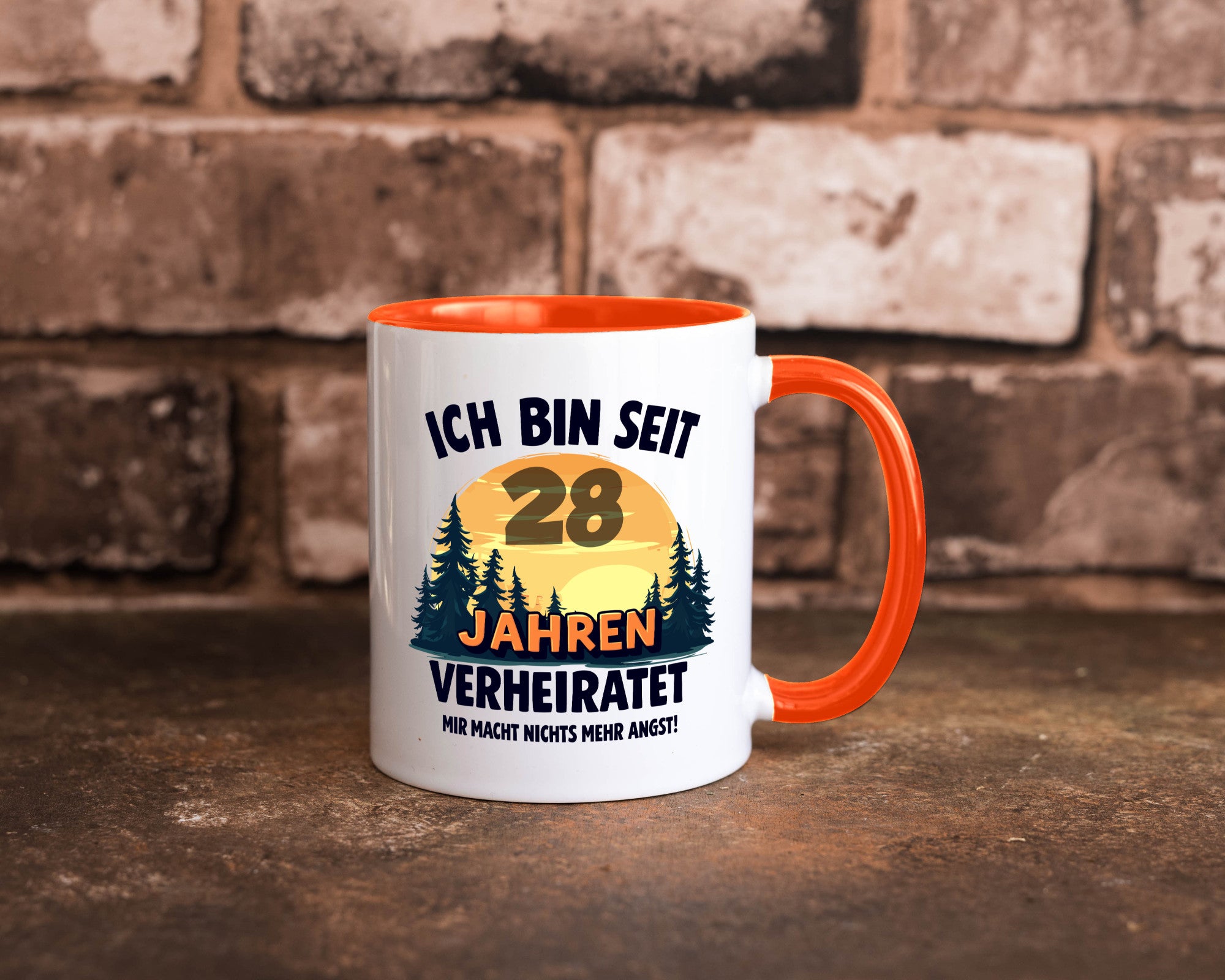 Ich bin Verheiratet | 28. Hochzeitstag Ehepaar v2 lustiger Spruch Geschenk