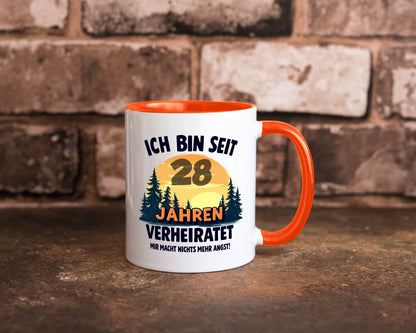 Ich bin Verheiratet | 28. Hochzeitstag Ehepaar v2 lustiger Spruch Geschenk