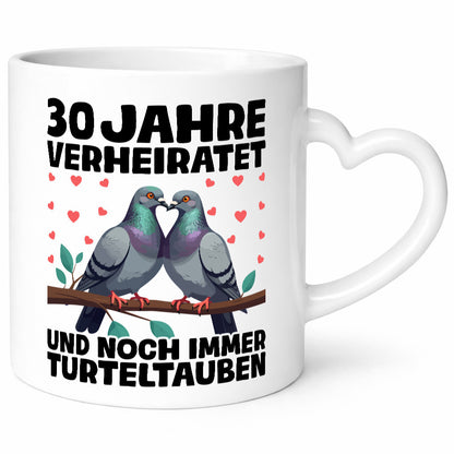 30 Jahre verheiratet | Turteltauben Ehe Ehepaar Humor Geschenkidee Tasse