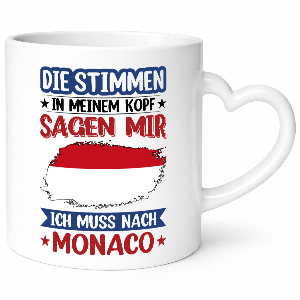 Monaco | Urlaub Stimmen in meinem Kopf Traumland Geschenk Humor Geschenkidee