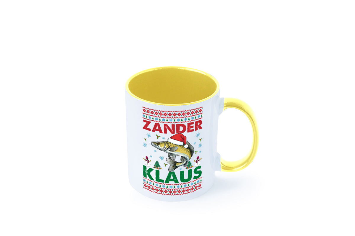Zander Klaus | Ugly Christmas Angler Angeln v2 Geschenk Humor Geschenkidee Tasse