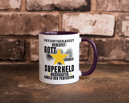 Bedeutung von Physiotherapeut lustiger Spruch Geschenk Humor Geschenkidee Tasse