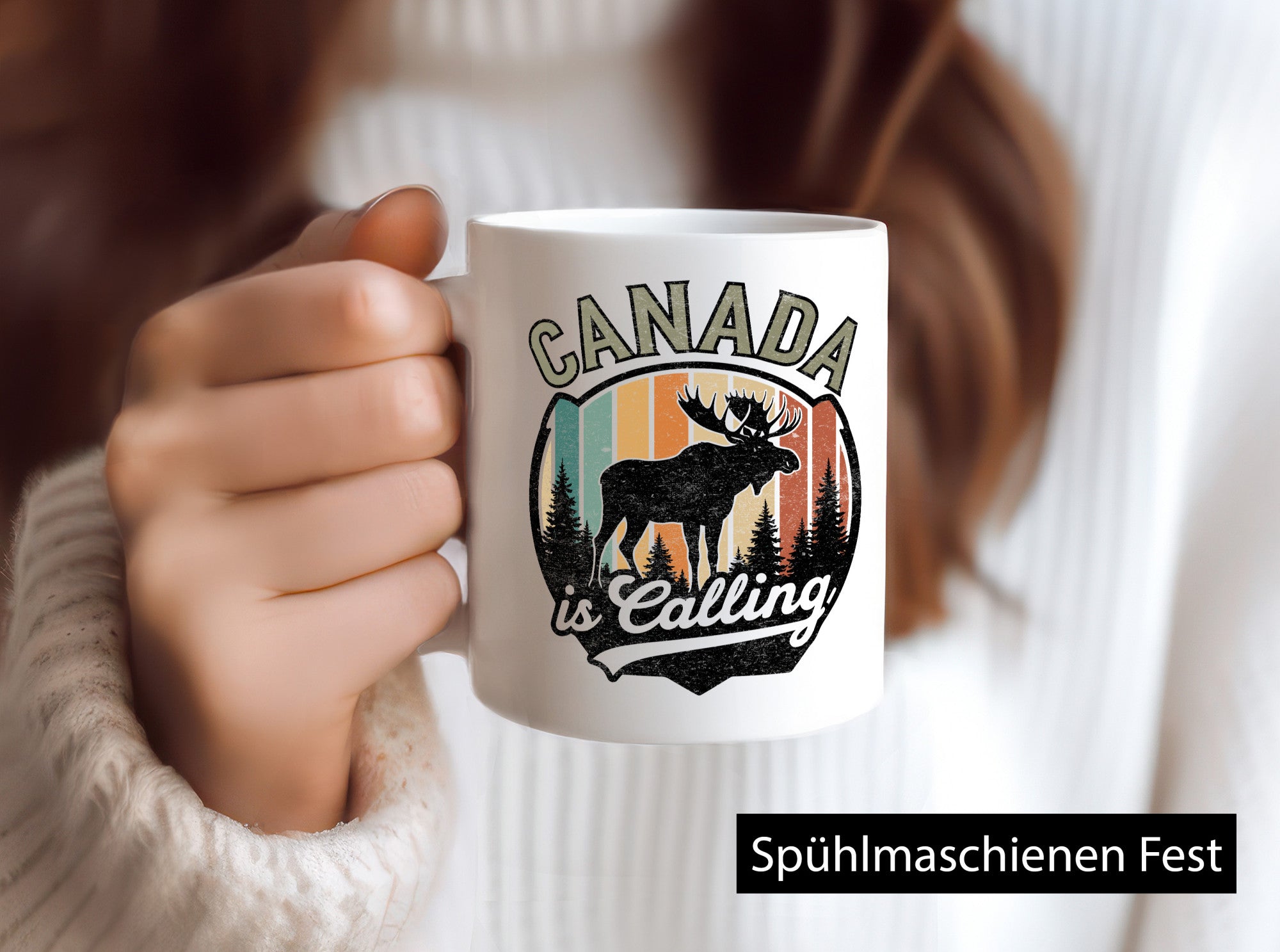 Canada is calling | Retro ruft an Urlaub Kanada lustiger Spruch Geschenk Humor