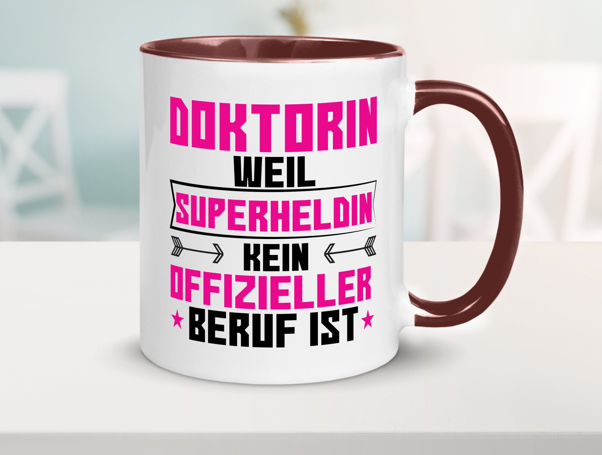 Superheldin Doktorin | Doktorand Doktortitel Geschenkidee Humor Tasse
