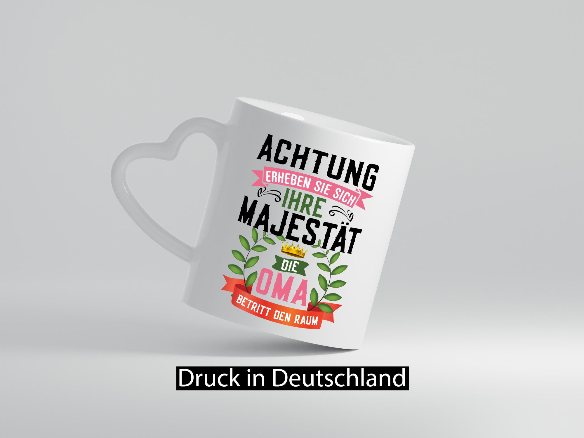 Achtung erheben sie sich | Majestät Oma Beste Humor Familie Geschenkidee Tasse