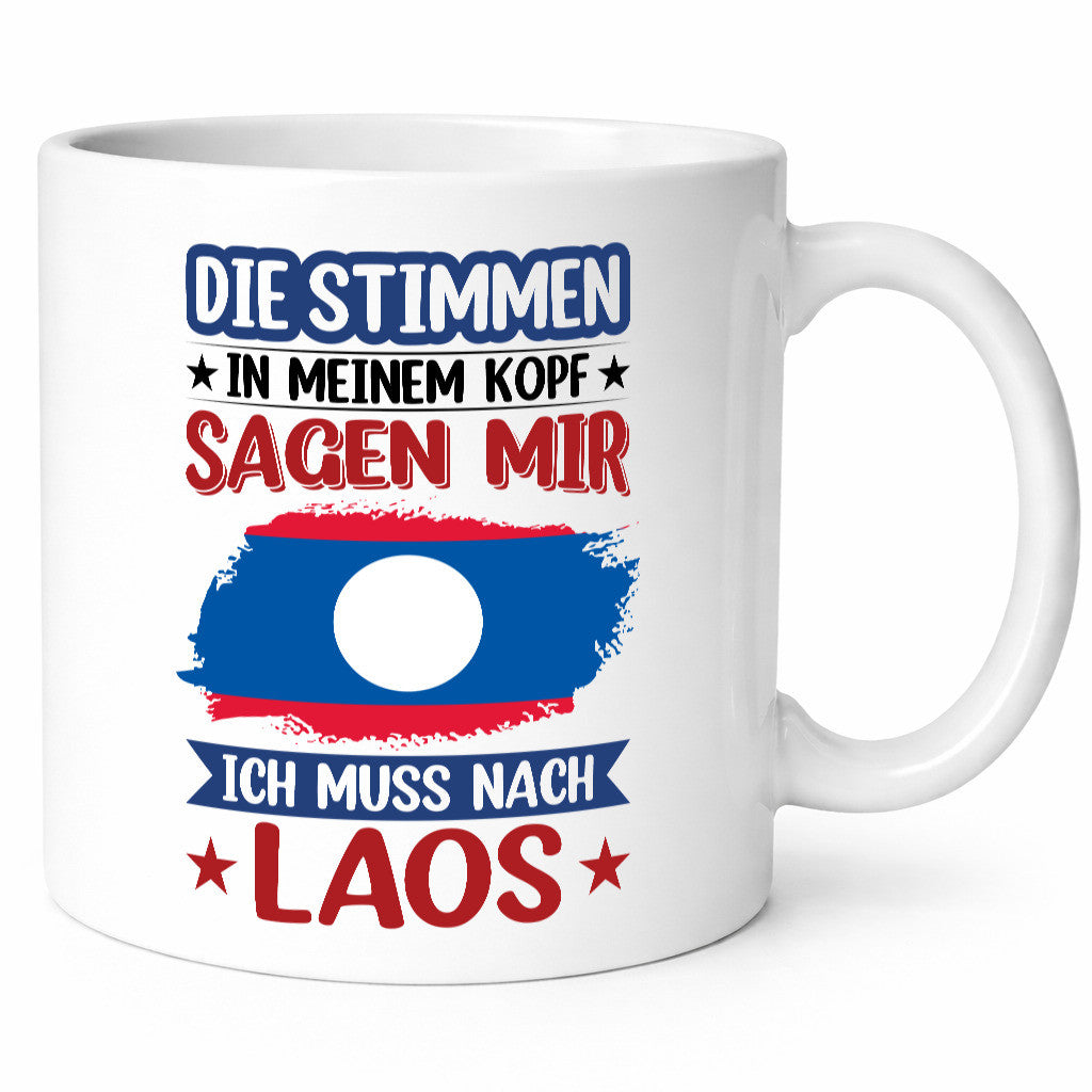 Laos | Urlaub Stimmen in meinem Kopf Traumland lustig Humor Geschenkidee