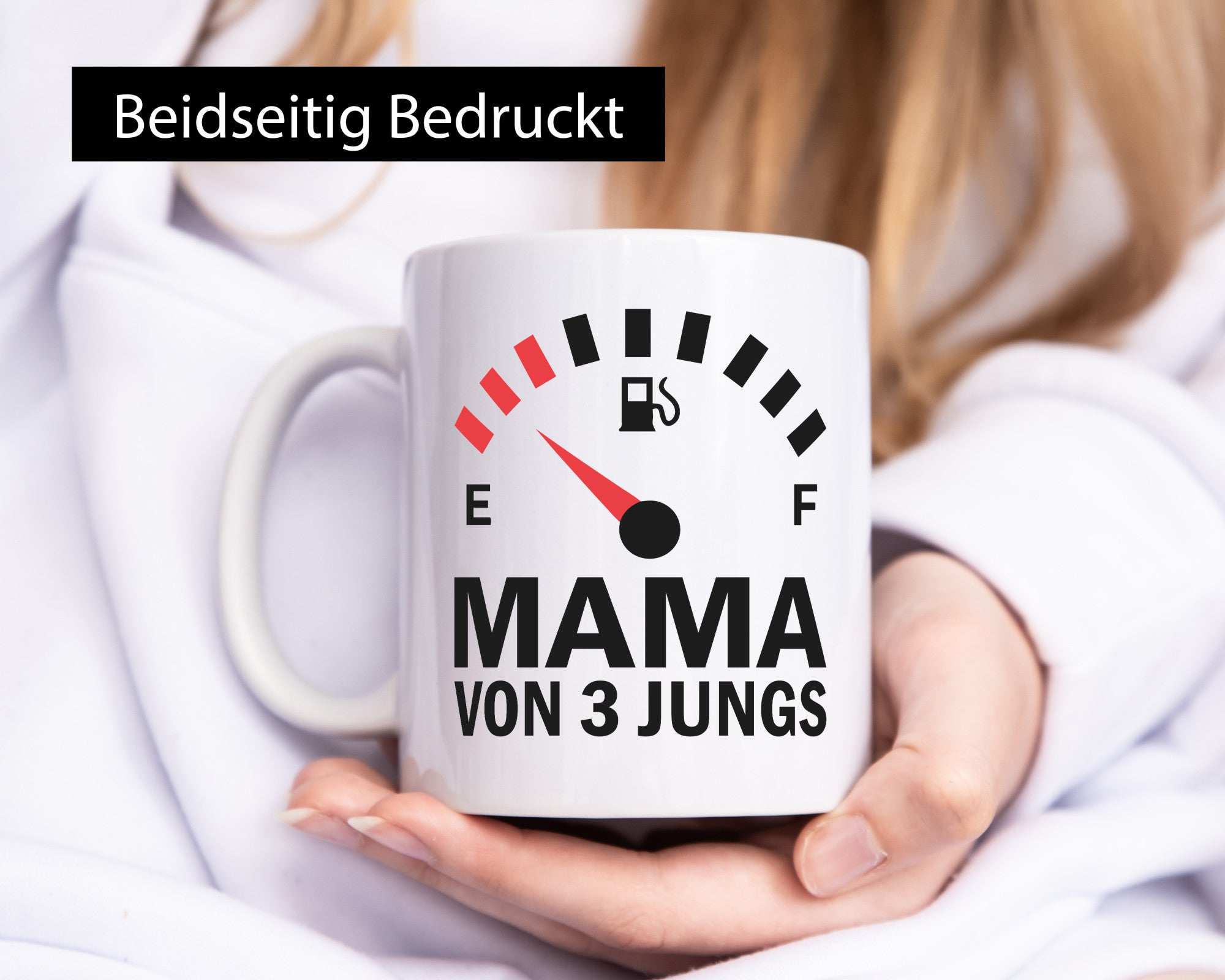 Mama von 3 Jungs | Muttertag Geschwister lustiger Spruch Geschenk Familie