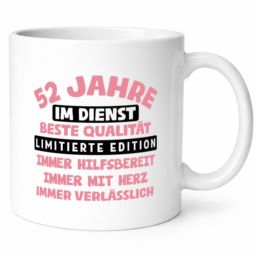 52 Jahre im Dienst | Jubiläum Arbeit v10 Geschenk Kollegen Büro lustiger Spruch
