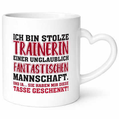 Stolze Trainerin | Sporttrainerin Tasse Mannschaft lustiger Spruch Geschenk