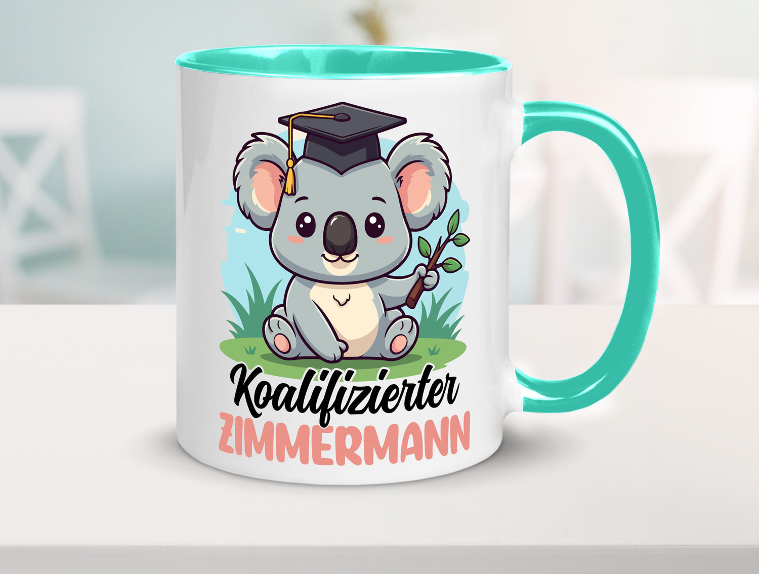 Koalifizierter Zimmermann | Handwerker Holzbau lustig Humor Geschenkidee