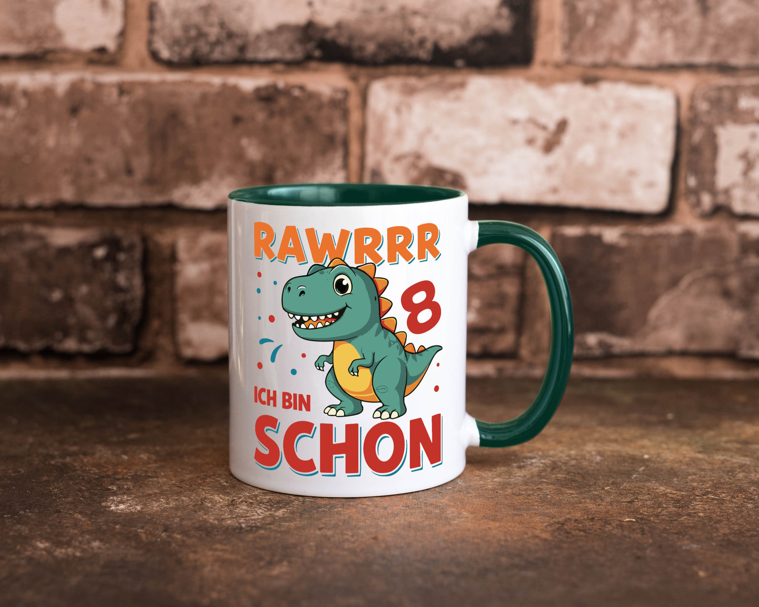 8. Geburtstag | 8 Jahre Raw ich bin schon T-Rex Geschenk Geschenkidee lustiger