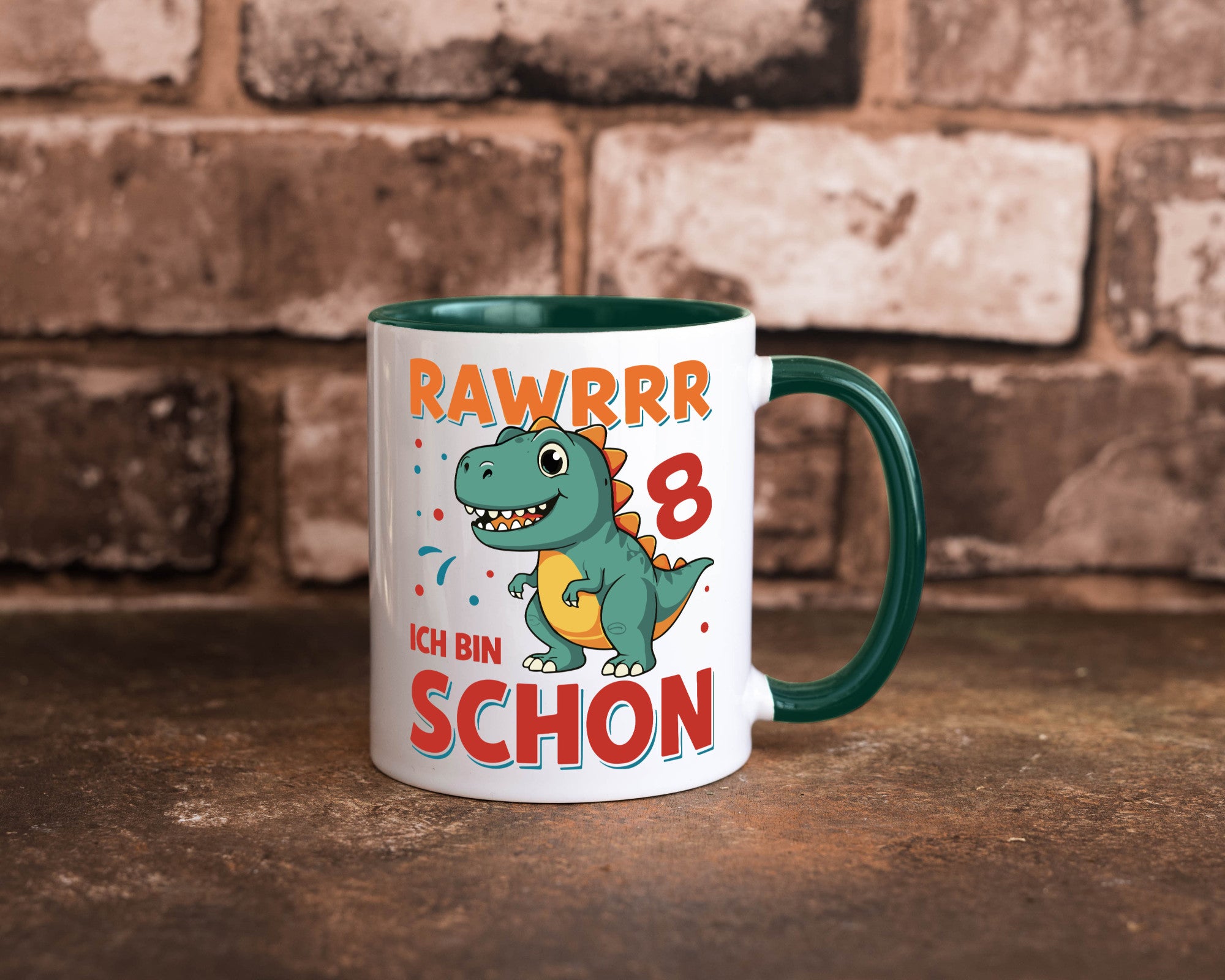 8. Geburtstag | 8 Jahre Raw ich bin schon T-Rex Geschenk Geschenkidee lustiger