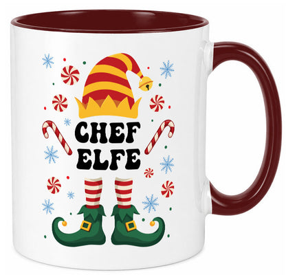 Chef Elfe | Weihnachten Weihnachts v2 lustiger Spruch Geschenk Arbeit Kollegen Tasse