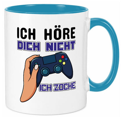 Ich höre dich nicht zocke lustig Humor Geschenkidee Geschenk Tasse