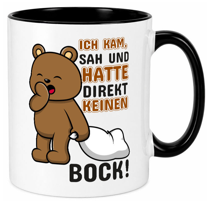 Direkt keinen Bock! | Büro Faultier Morgenmuffel Geschenk Arbeit Kollegen