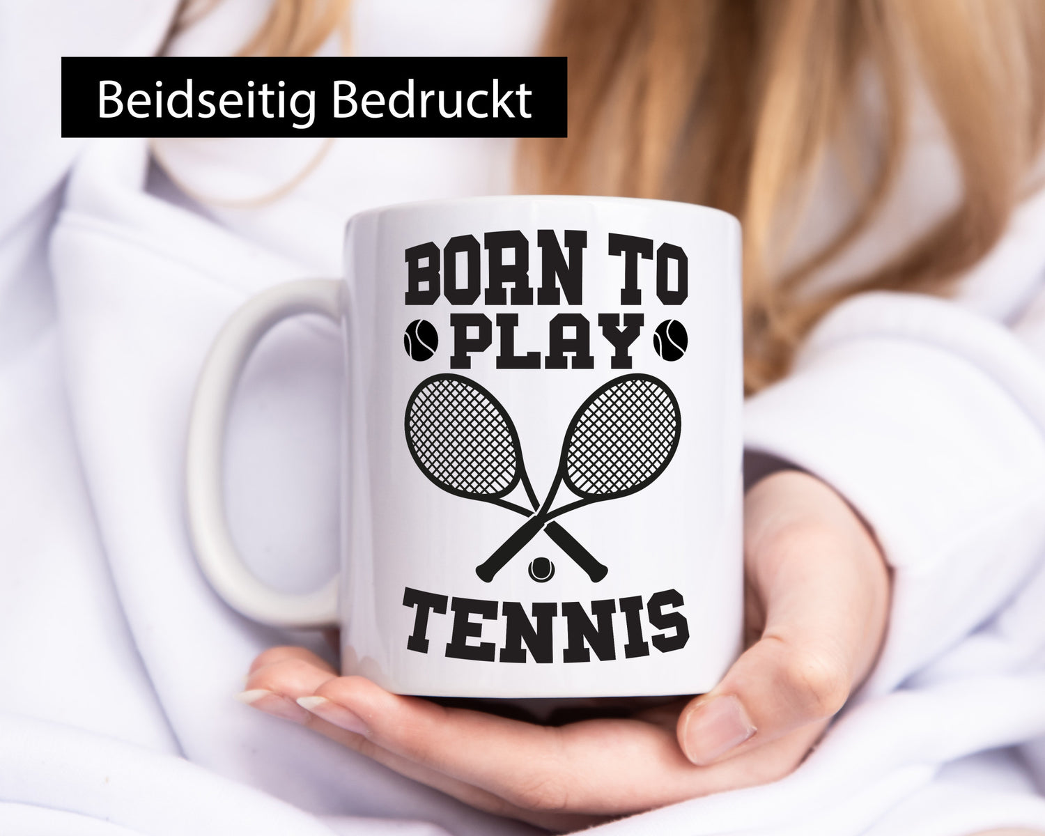 Born to play Tennis | Tennisspieler Tasse Sportler Geschenkidee Humor