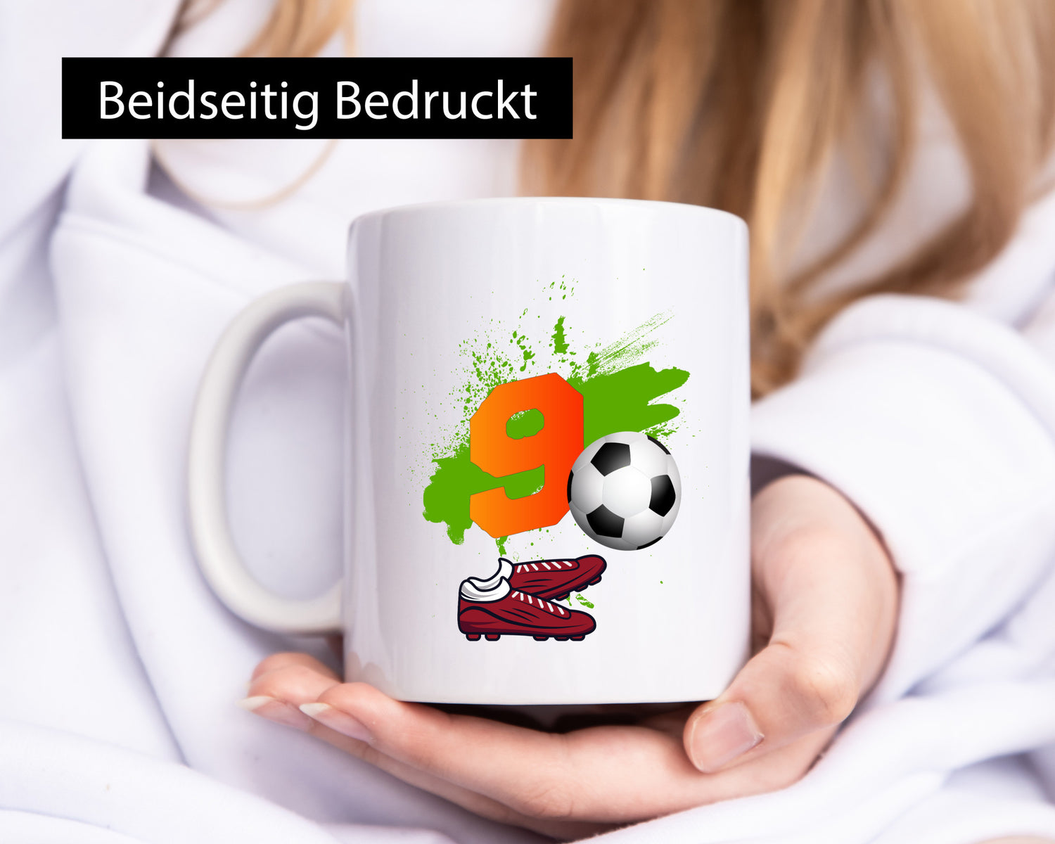 9. Geburtstag | Jungen Fußball Fußballspieler Geschenkidee Humor Tasse