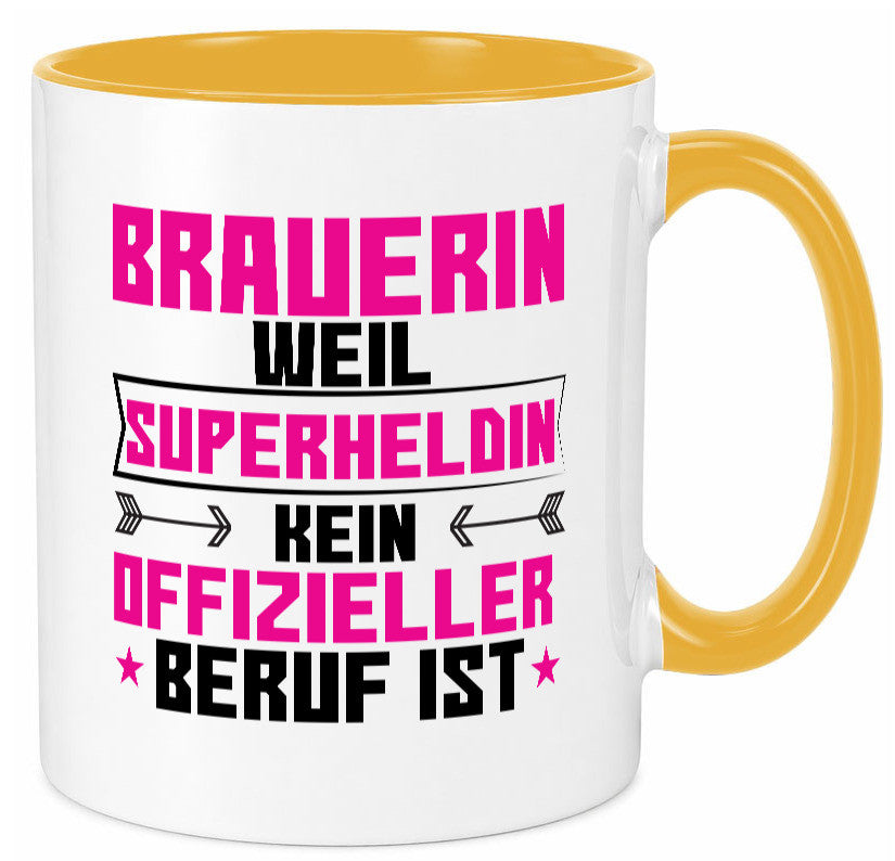 Superheldin Brauerin | Bier Brauerei Humor Geschenkidee Tasse