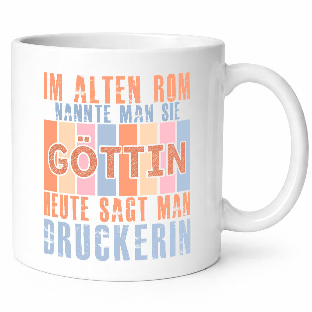 Heute sagt man: Druckerin | Druckerei Print Medien Humor Geschenkidee Tasse