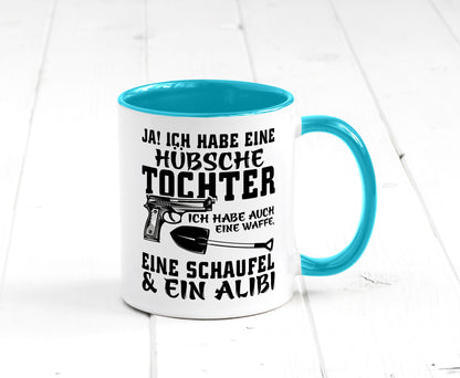 Hübsche Tochter Geschenk Familie Geschenkidee lustiger Spruch Tasse