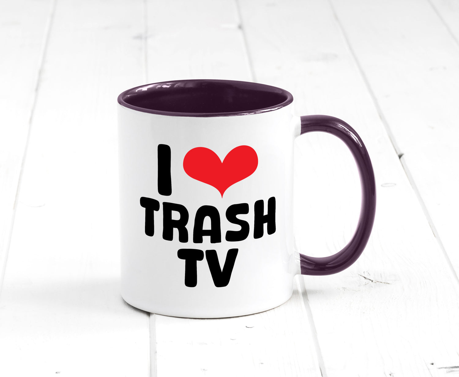 I love Trash TV | v2 lustig Humor Geschenkidee Geschenk Tasse