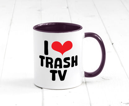 I love Trash TV | v2 lustig Humor Geschenkidee Geschenk Tasse