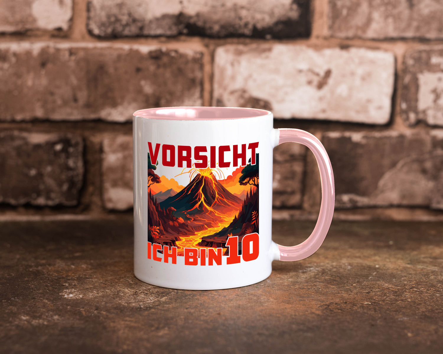 10. Geburtstag | 10 Jahre Vulkanausbruch Vulkan Humor Geschenkidee Tasse