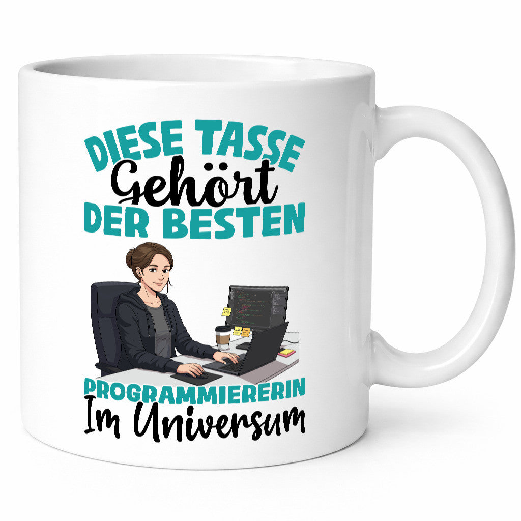Im Universum: Programmiererin | Softwareentwickler Humor Geschenkidee Tasse