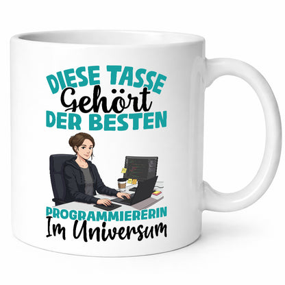 Im Universum: Programmiererin | Softwareentwickler Humor Geschenkidee Tasse