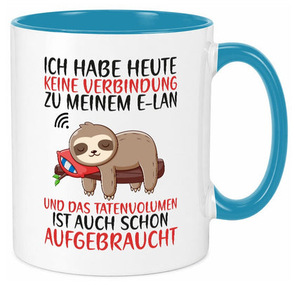 Keine Verbindung zu meinem WLan | Faultier Tatenvolumen Geschenk Tierliebhaber Tasse