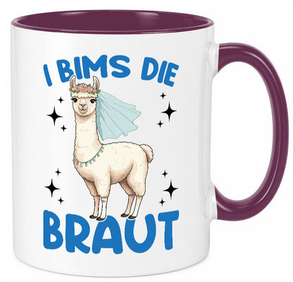I Bims die Braut | Lama JGA Hochzeit lustig Humor Geschenkidee Geschenk Tasse