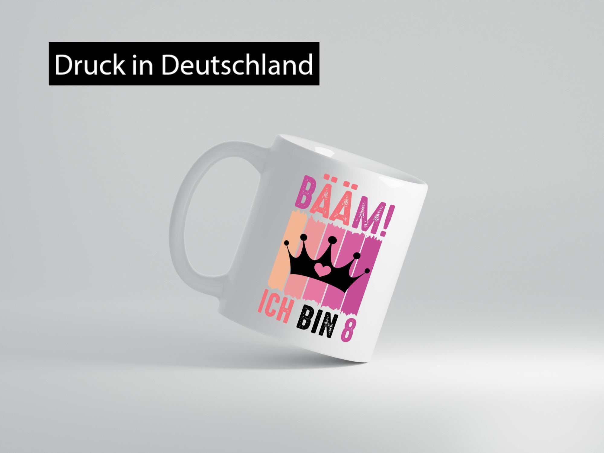 8. Geburtstag | 8 Jahre Bääm ich bin Krone lustig Geschenkidee Geschenk Tasse