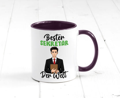 Bester Sekretär | Büro v2 lustiger Spruch Geschenk Arbeit Kollegen Tasse