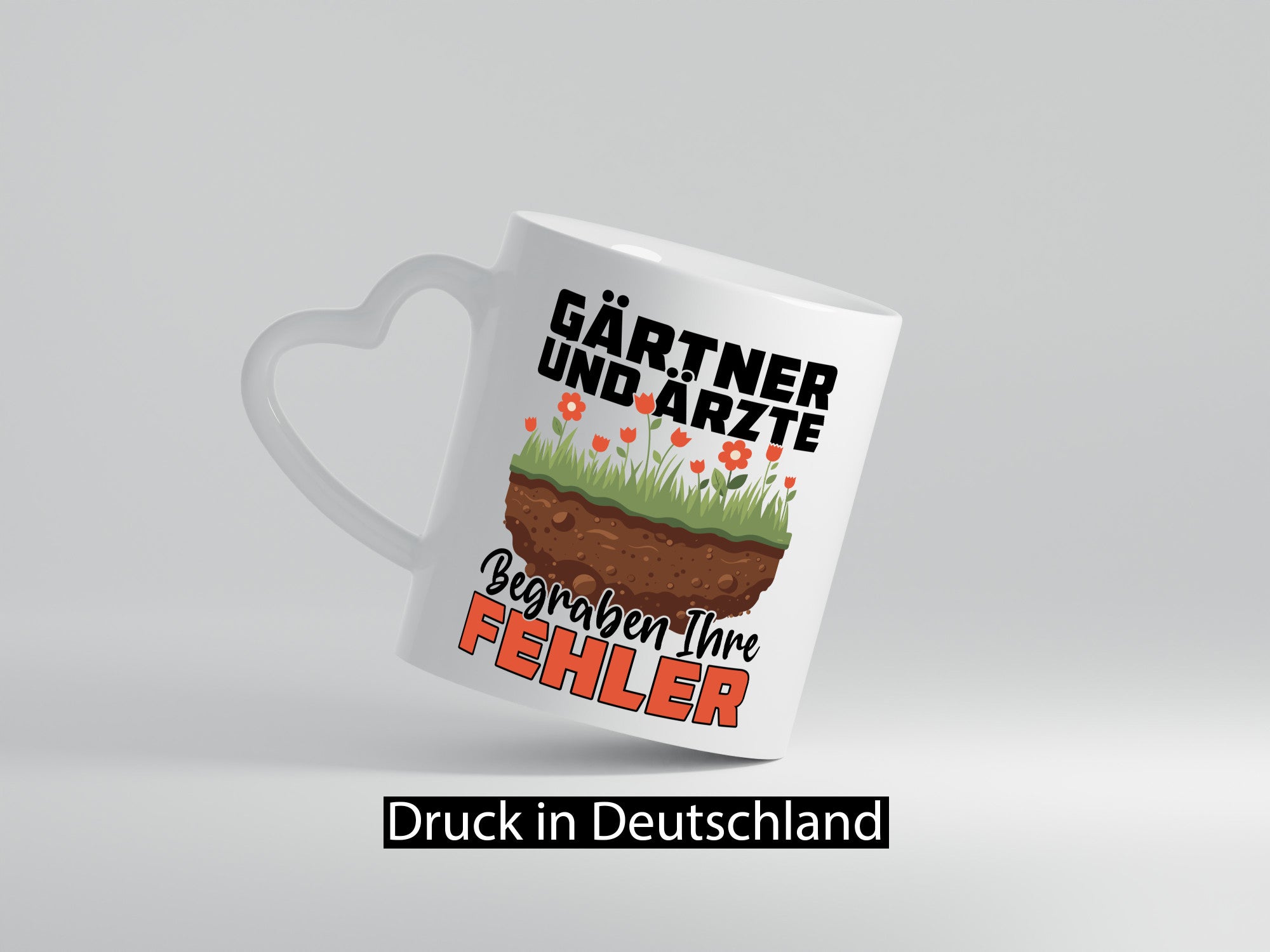 Gärtner und Ärzte begraben ihre probleme | Humor Geschenkidee Tasse
