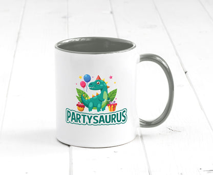Partysaurus | Geburtstag Dinosaurier Luftballon Geschenkidee Humor Tasse