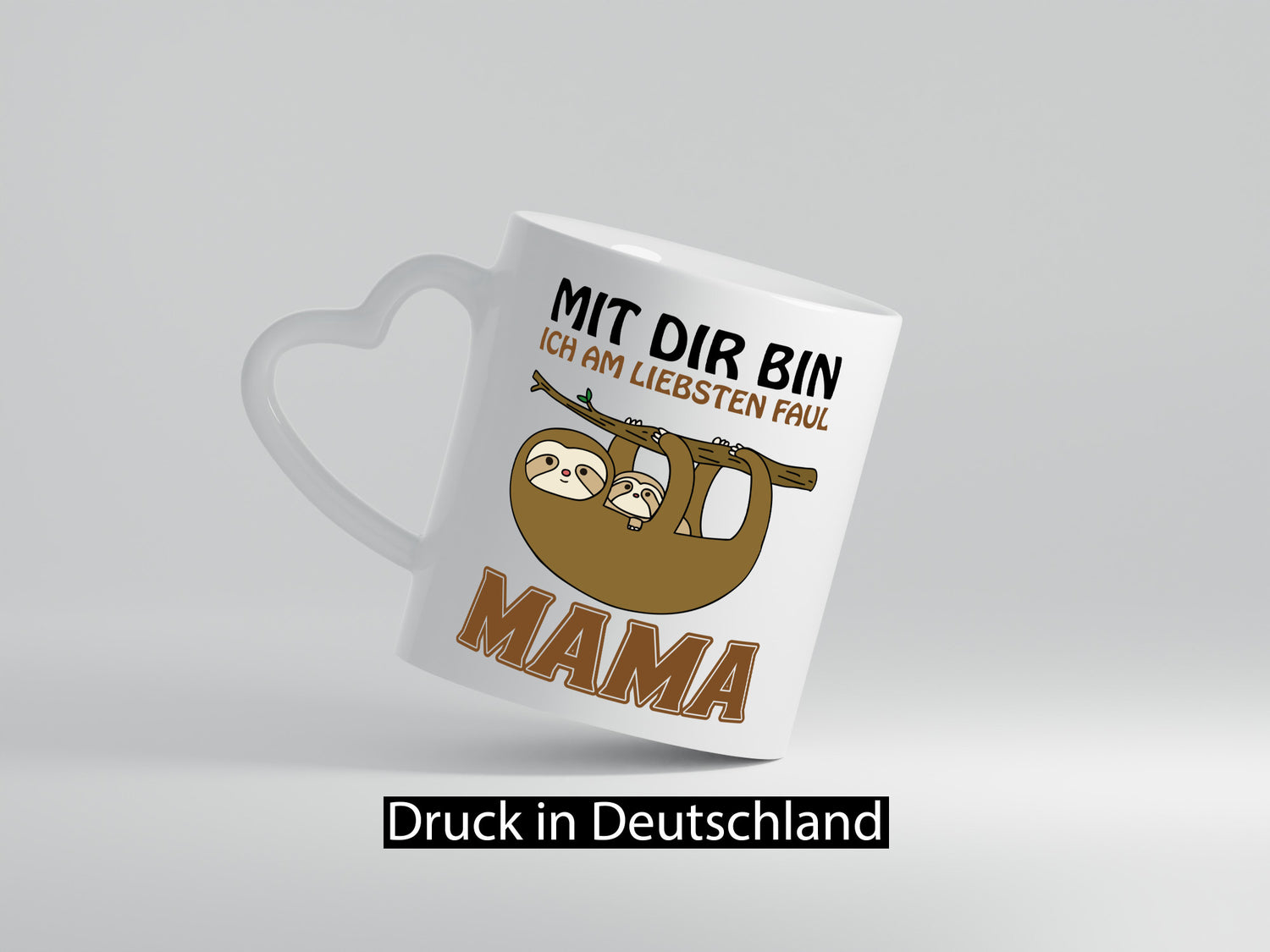 Faultiermama lustig Familie Geschenkidee Geschenk Tasse