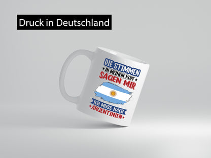 Argentinien | Urlaub Stimmen in meinem Kopf Traumland lustig Humor Geschenkidee