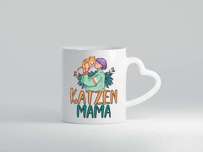 Katzenmama | Katze Mensch Pflanze lustig Familie Geschenkidee Geschenk Tasse