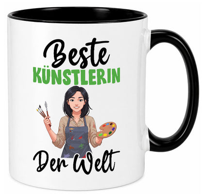 Beste Künstlerin| Kunst Geschenk Humor Geschenkidee lustiger Spruch Tasse